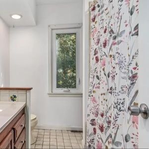 Garnet Hill Premium linen shower curtain